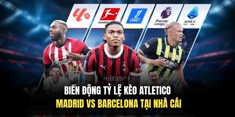 Biến động tỷ lệ kèo Atletico Madrid vs Barcelona tại nhà cái